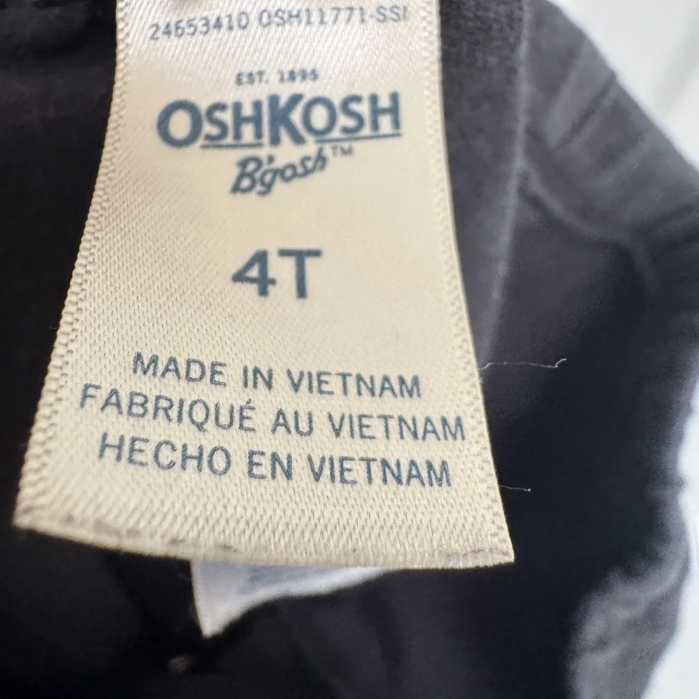 OshKosh B'gosh 4T Girls Black Stretch Casual Leggings Pants